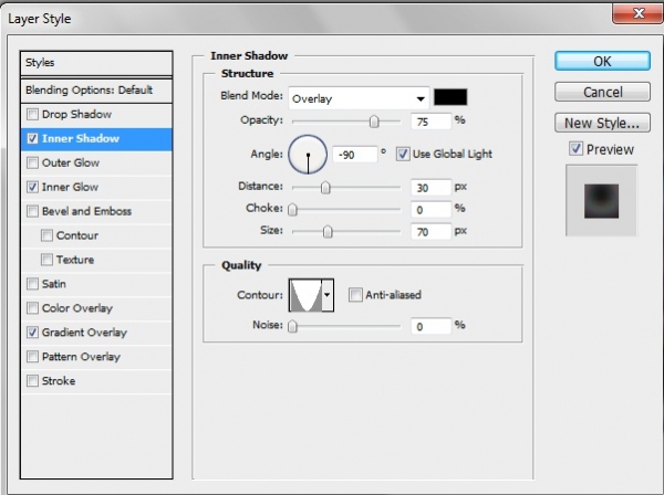 Creation of city at night icon: Step 3